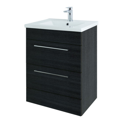 Cesena Floor Standing Vanity Unit - Shadow Black 500mm