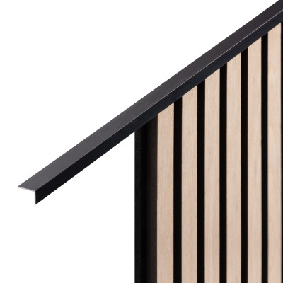 15mm Black Matt Square Edge Panel Trim 2.4m