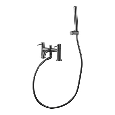 Giro Bath Shower Mixer - Gunmetal Grey
