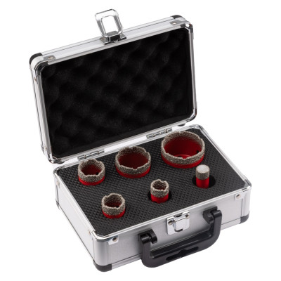 Alpha M14 Diamond Dry Drill Bit 6 Piece Set 15-50mm