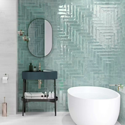 Metro Vibe Aqua Metro Gloss Wall Tile 30x7.5cm
