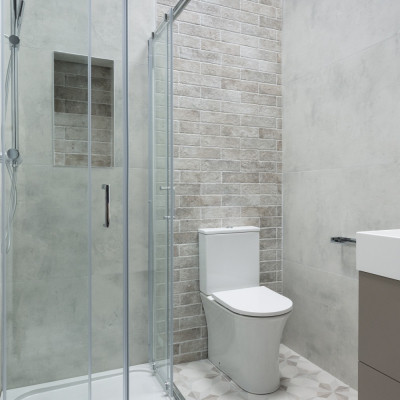 Jerica Brick Slip Ceniza Matt Porcelain Tile 28x7.5cm