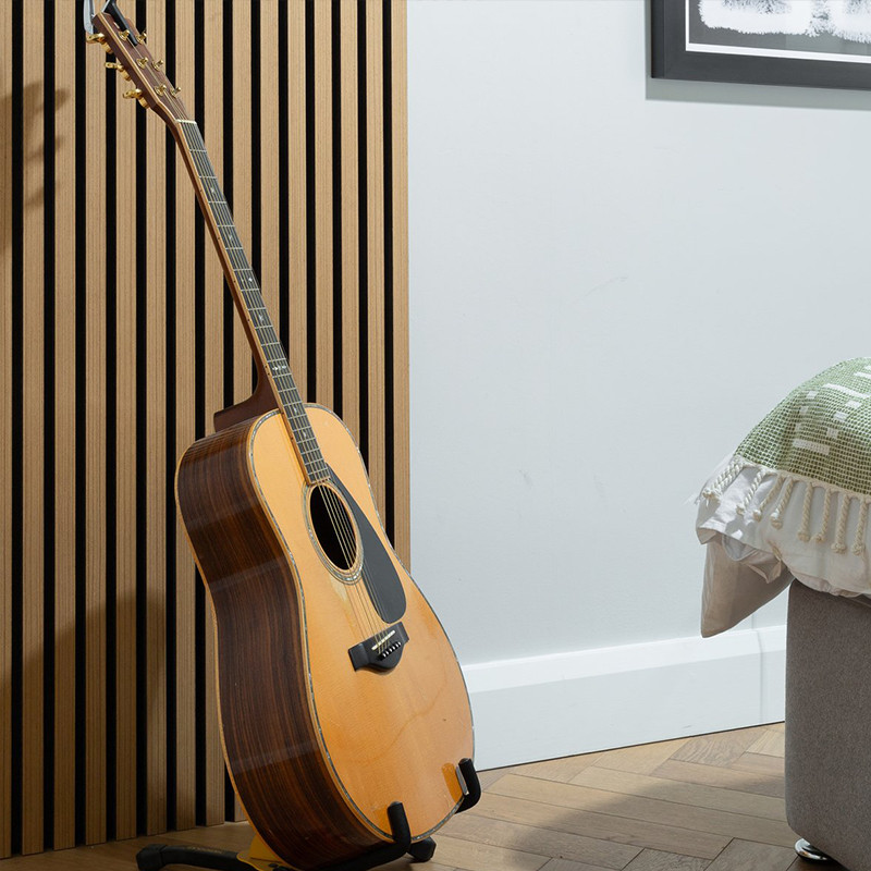 Create a tranquil home theater experience with acoustic wall panels.