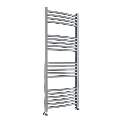HD22 Heated Towel Rail (Ladder - Curved) - Chrome 1200x500mm