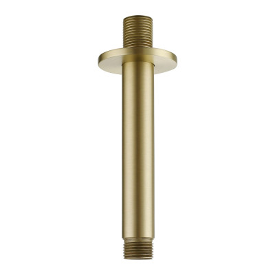 Round Shower Arm (Ceiling) - Brushed Brass 120mm
