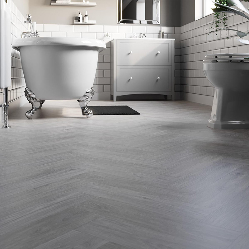 "Bathroom-Friendly Laminate Wood Floors: Waterproof and Stylish