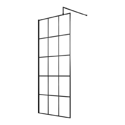 Sorento Wetroom Panel - Black 800x1950mm