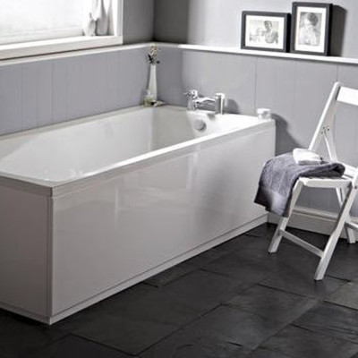 Clinton Single Ended Bath - White 1800x800mm