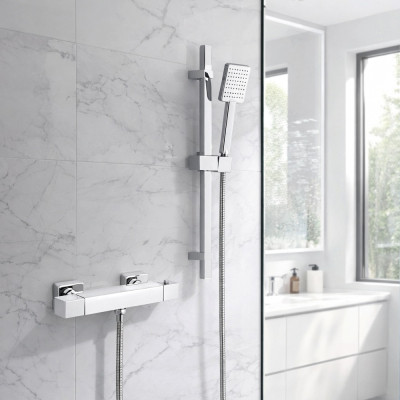 Square Bar Valve - Chrome
