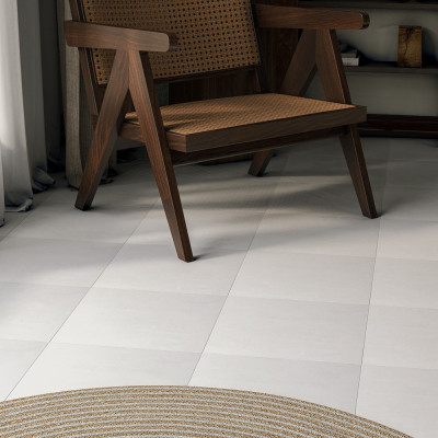 Brighton Base White Matt Porcelain Tile 33.3x33.3cm