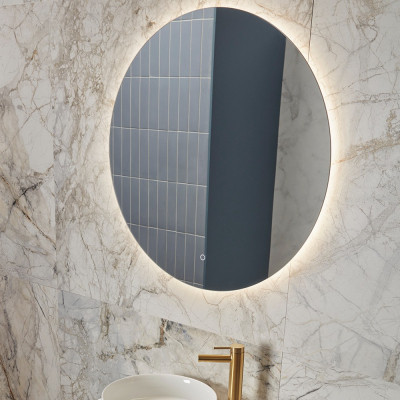 Portal Touch Illuminated Round Mirror 80cm
