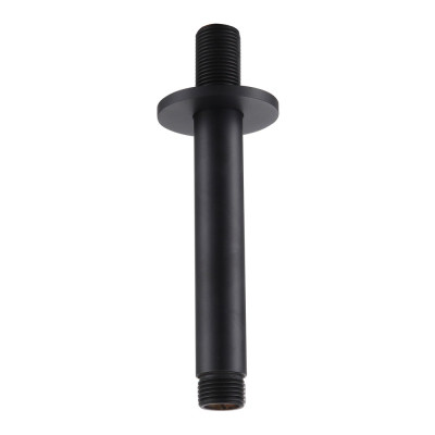 Round Shower Arm (Ceiling) - Matt Black 120mm
