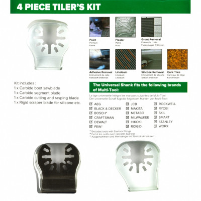 Tracer Smart 4 Piece Tilers Kit