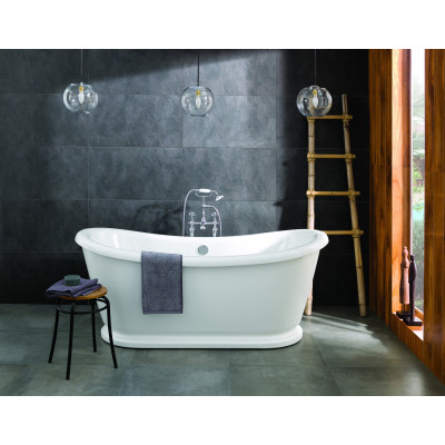 Alexander Freestanding Double Ended Bath - White 1770x785mm