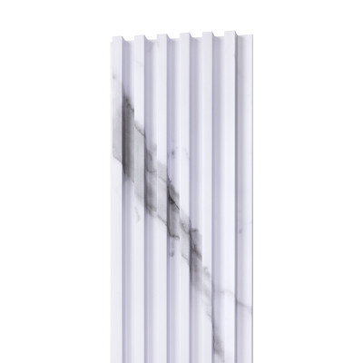 18mm Slat Wall Panel Carrara 290x17cm