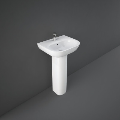 Tonique Basin (1 Tap Hole) - White 450mm