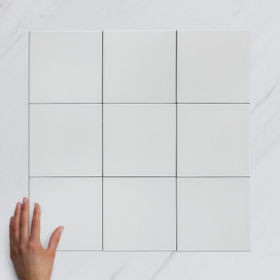 Seasons Base White Matt Porcelain Tile 15x15cm