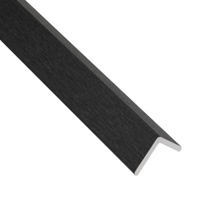 18mm Slat Wall Panel Black L Shaped Profile 290x2.5x2.5cm