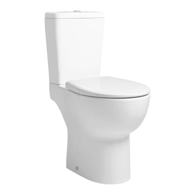 "Loft Close Coupled WC Pan (Open Back, Comfort Height) - White"