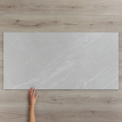 Agora Dove Matt Marble-Effect Matt Porcelain Tile 120x60cm