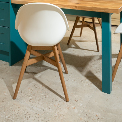 Udino Beige Terrazzo-Effect Matt Porcelain Tile 120x60cm
