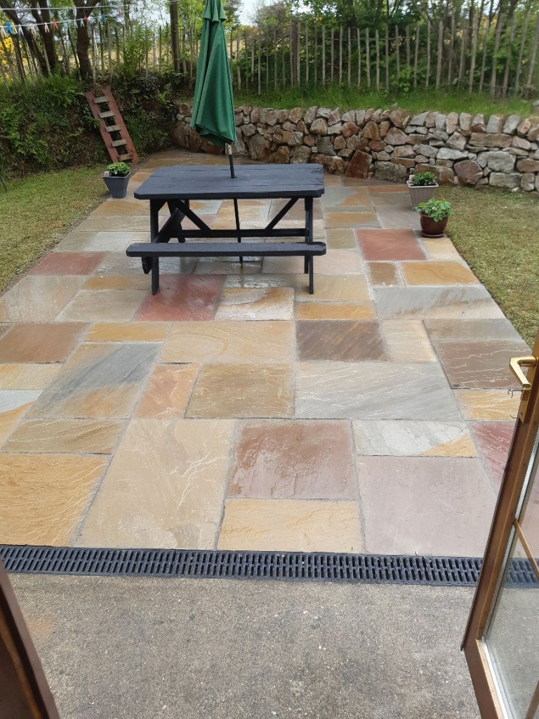 Camel Dust Sandstone Paving Slab, ideas and design | Outdoor space.